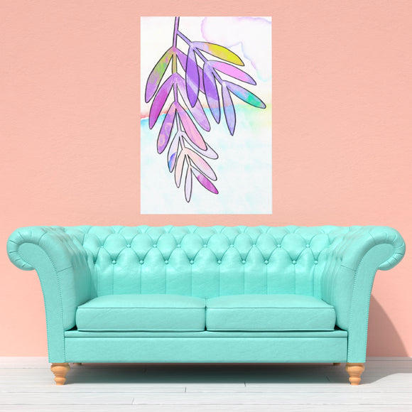 Lilac Palm Canvas, 0.75