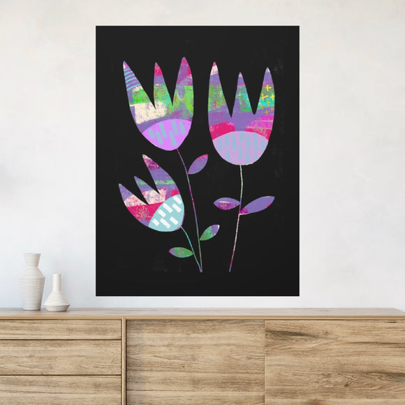 Grape Tulips Canvas, 1.25