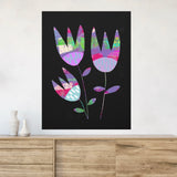 Grape Tulips Canvas, 0.75"