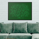 Our Father Canvas (Green), Framed